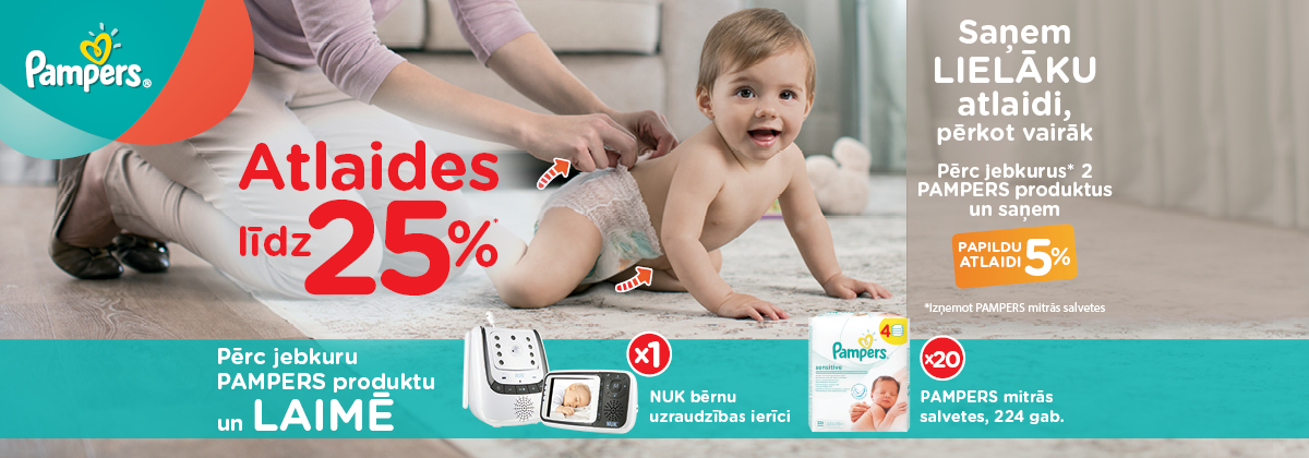 Pampers loterija Drogās