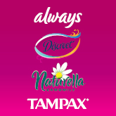 Always, Naturella, Tampax, Discreet