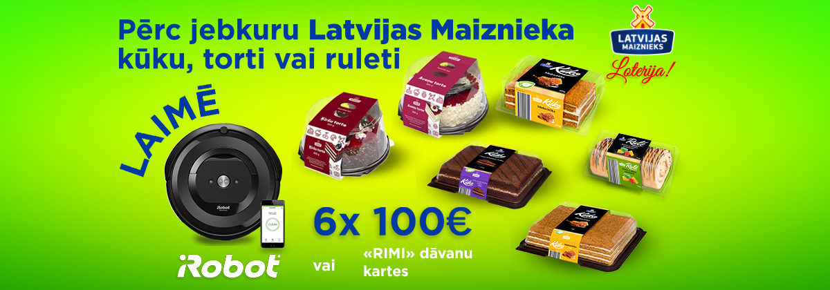 Latvijas Maiznieka kūkas, tortes, ruletes loterija