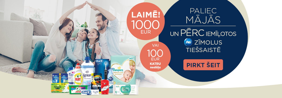 P&G e-veikalu loterija