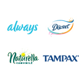 Always, Naturella, Tampax, Discreet