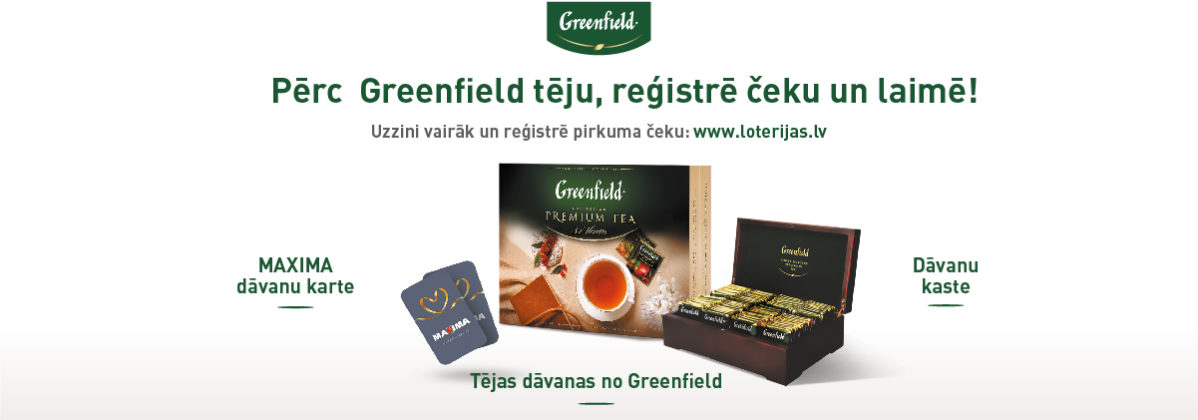 Greenfield loterija veikalos Maxima