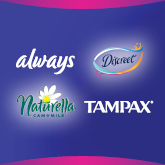 Always, Naturella, Tampax, Discreet