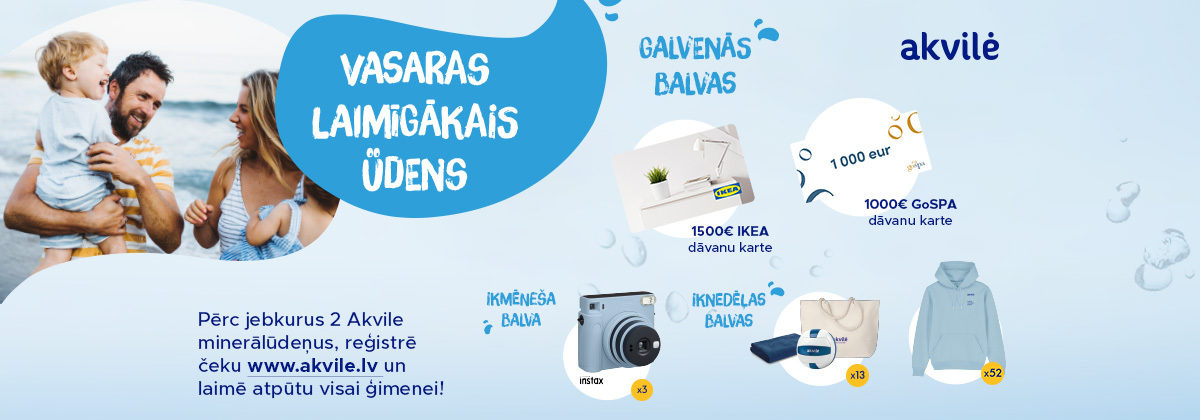 Vasaras laimīgākais ūdens!