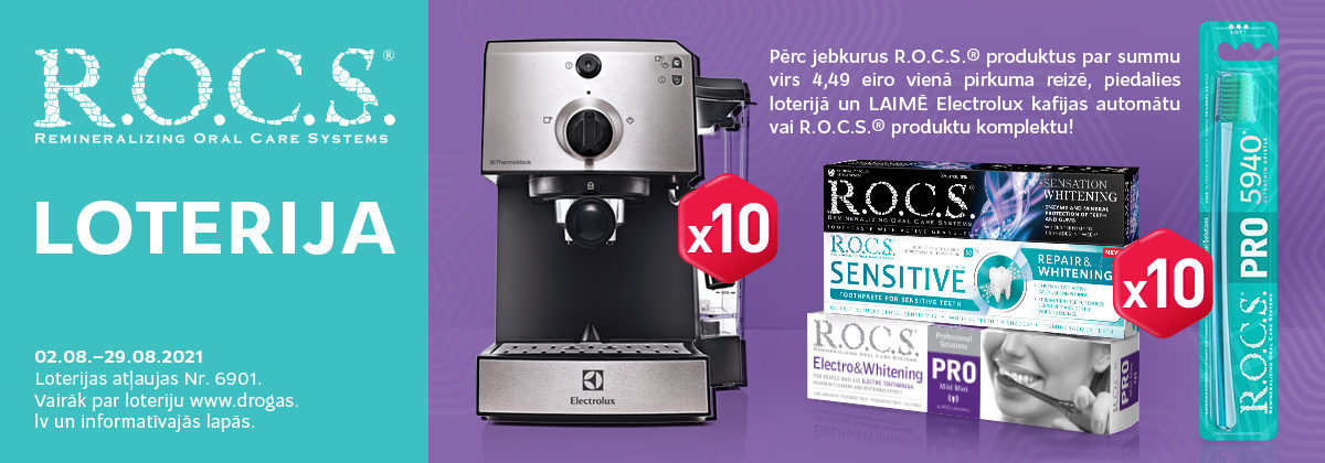 ROCS loterija veikalos Drogas