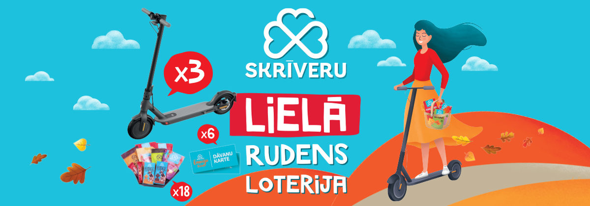 Skrīveru saldumu loterija veikalos Maxima