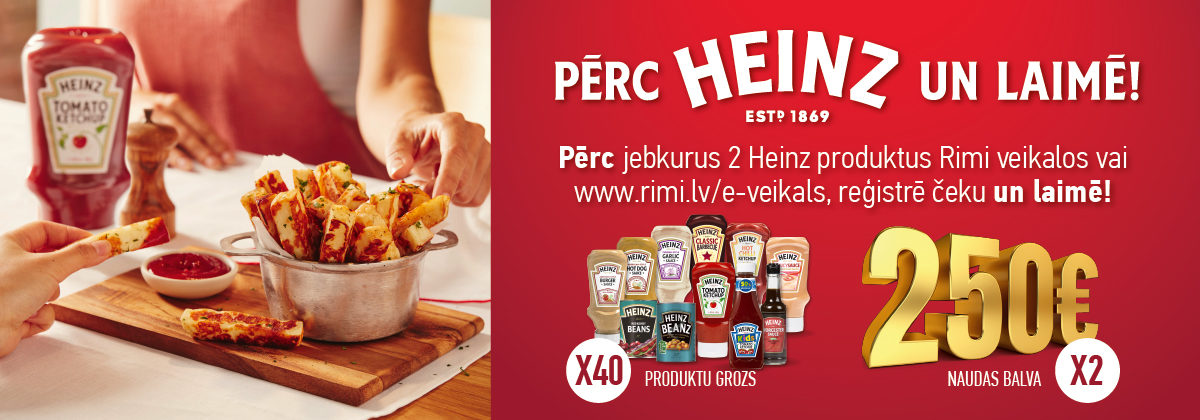 HEINZ loterija veikalos Rimi