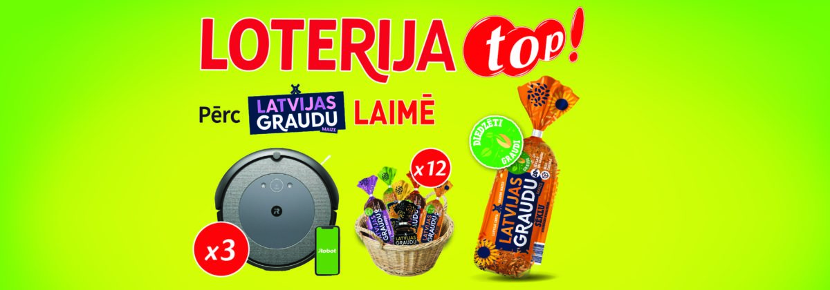 Latvijas Graudu maizes loterija veikalos Top