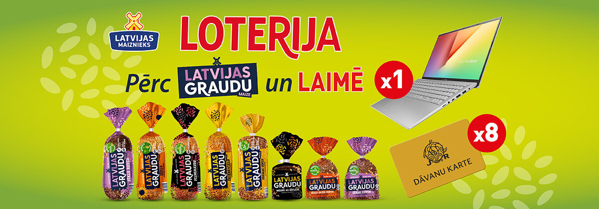 Latvijas Graudu maizes loterija veikalos ELVI