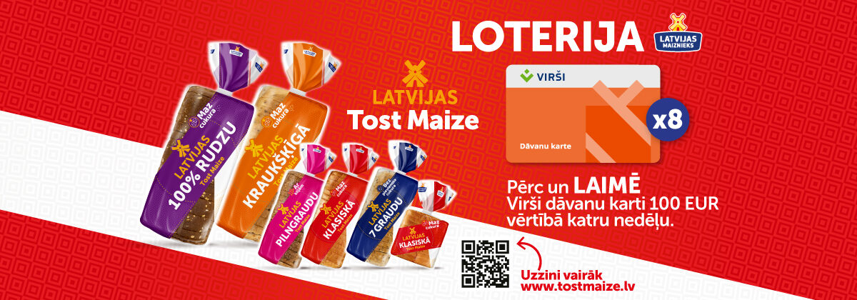 Latvijas TostMaizes loterija Maxima veikalos