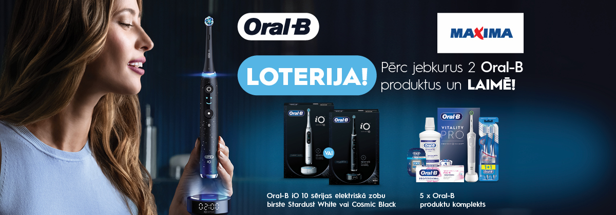 Oral-B loterija Maxima veikalos