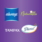 Always, Naturella, Tampax, Discreet