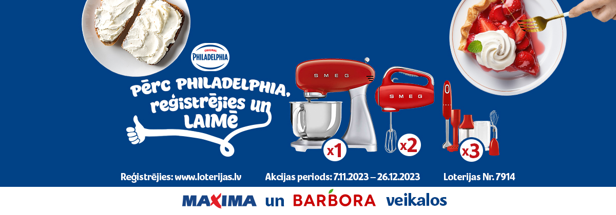 Philadelphia loterija Maxima veikalos