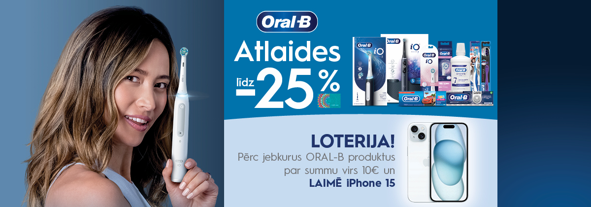 Oral-B loterija veikalos Drogas