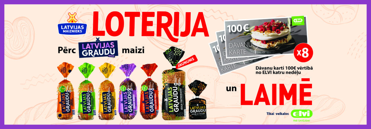 Latvijas Graudu maizes loterija ELVI veikalos