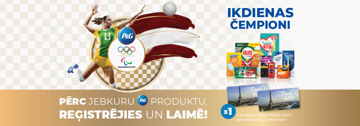 P&G loterija veikalos Drogas