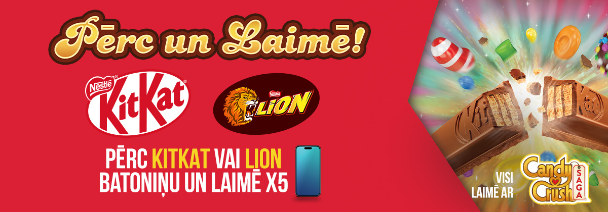 KitKat un Lion loterija