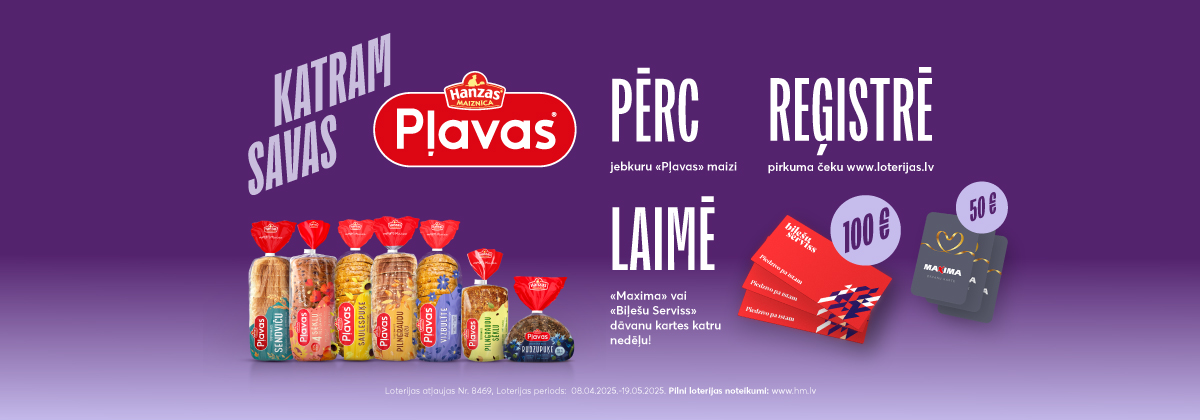 Pļavas maizes loterija Maxima veikalos