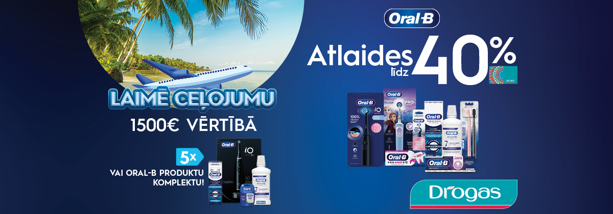 Oral-B loterija veikalos Drogas