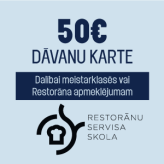 Restorānu servisa skola dāvanu karte 50 EUR vērtībā