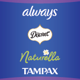 Always, Naturella, Tampax, Discreet