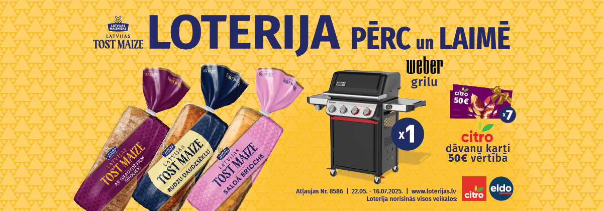 Latvijas Tost Maize loterija veikalos Citro