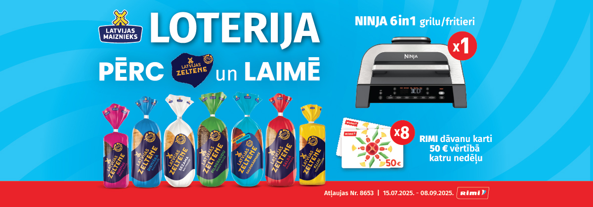 Latvijas Zeltene loterija veikalos Rimi