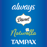 Always, Naturella, Tampax, Discreet