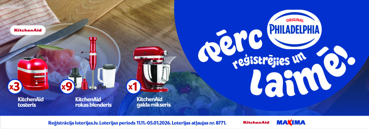 Philadelphia loterija Maxima veikalos