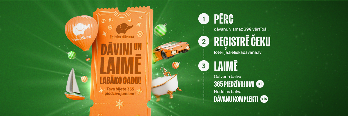 Lieliska Dāvana loterija “Dāvini un Laimē labāko gadu!”