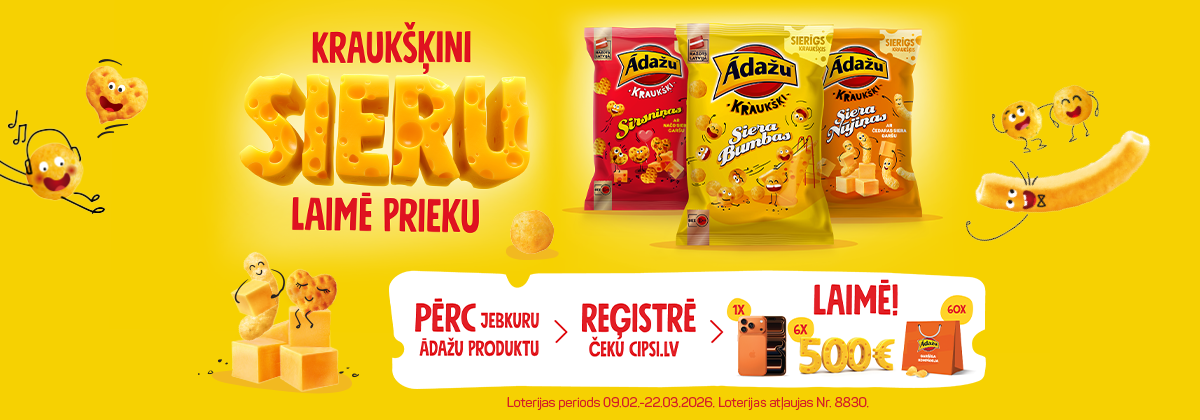 Kraukšķini sieru, laimē prieku!