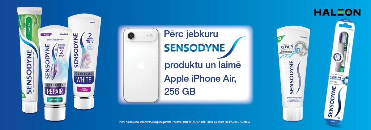 Sensodyne loterija veikalos Drogas