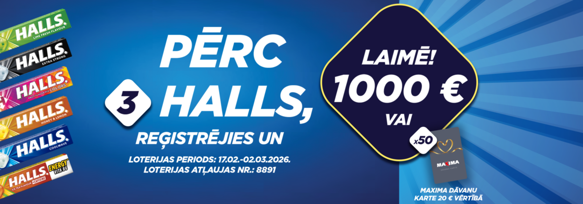 Halls loterija veikalos Maxima