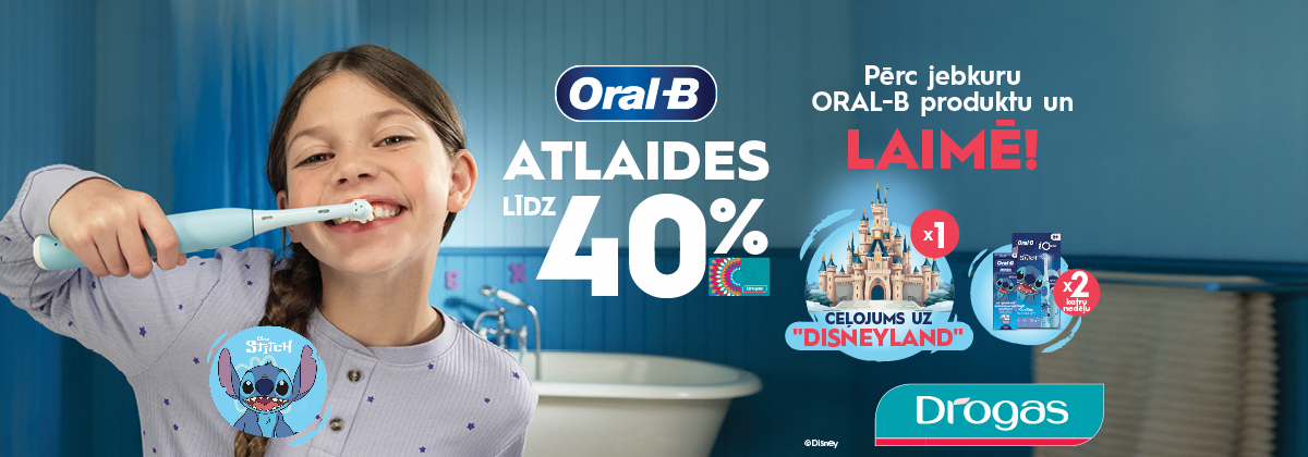 ORAL-B loterija veikalos Drogas
