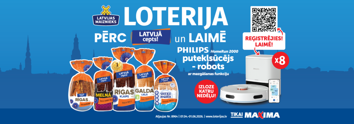 “Latvijā cepts” loterija Maxima veikalos