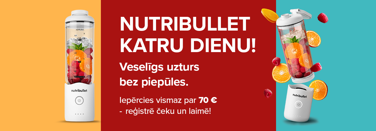 NUTRIBULLET KATRU DIENU! Veselīgs uzturs bez piepūles
