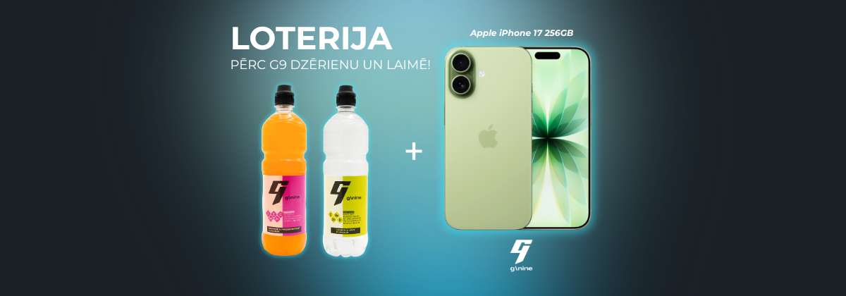 G9 dzērienu Vislatvijas loterija