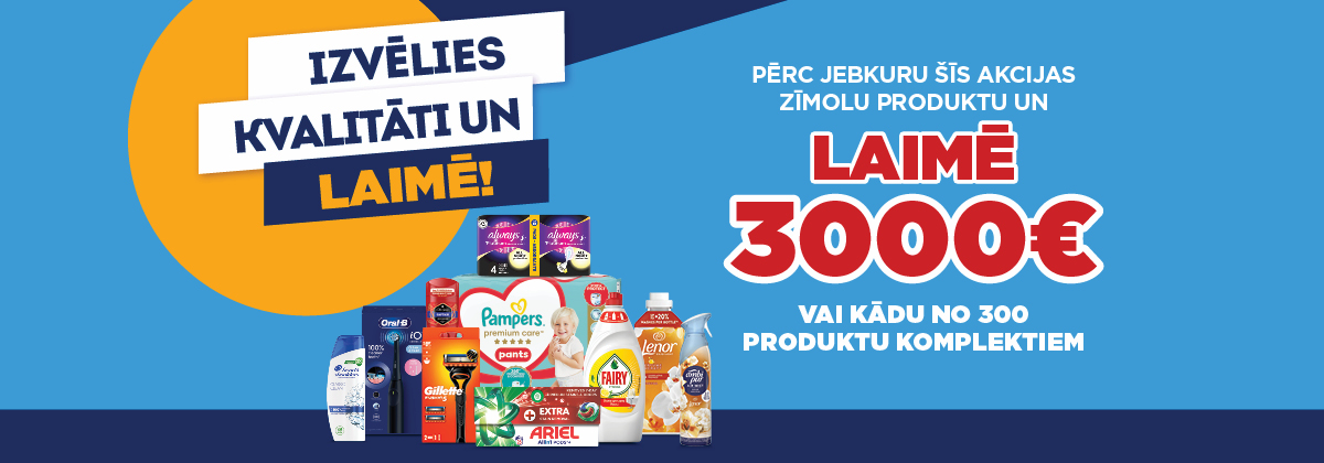 P&G loterija Maxima veikalos