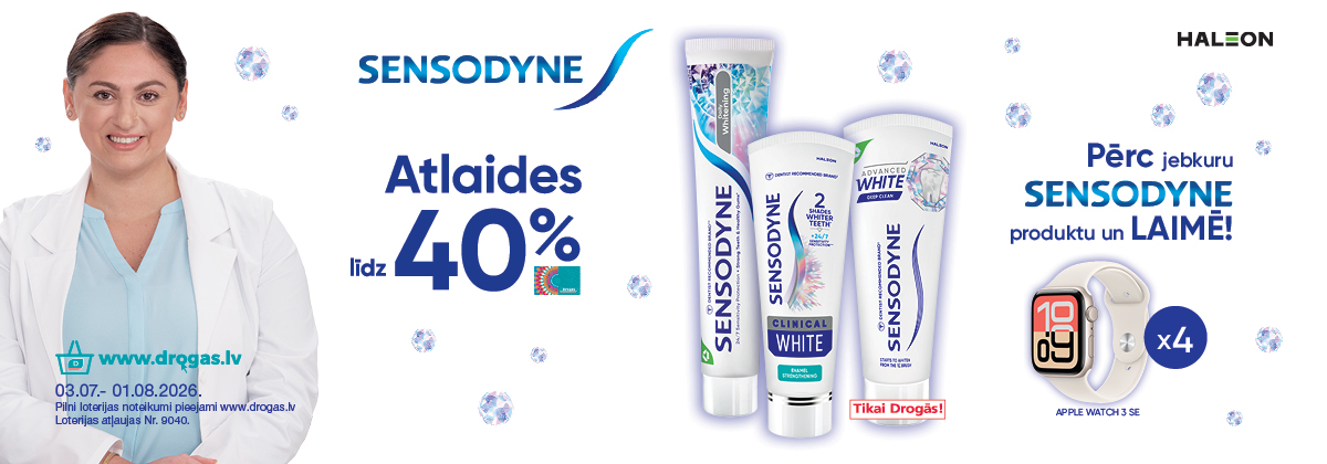Sensodyne dienas veikalos Drogas