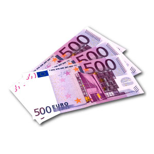 Naudas balva 500.00 eiro vērtībā