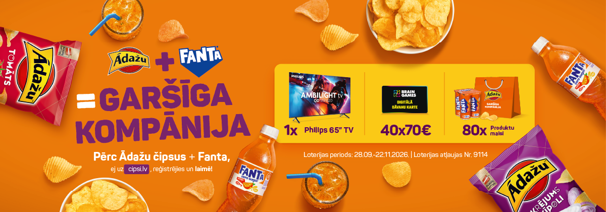 Ādažu čipsi + Fanta = Garšīga Kompānija!