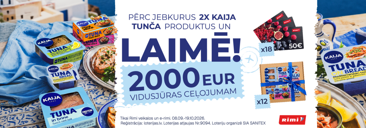 KAIJA loterija veikalos Rimi