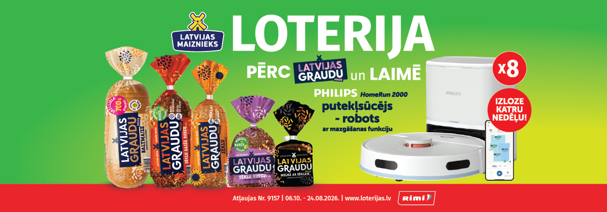 Latvijas Graudu maize loterija Rimi veikalos